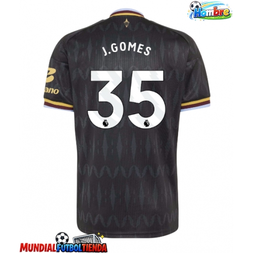 Camiseta Aston Villa Joao Gomes #35 Segunda Equipación Replica 2026-27 mangas cortas